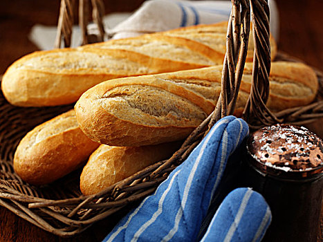 法式面包,篮子
