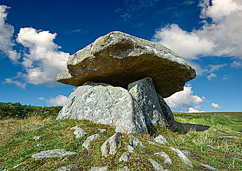 巨石,埋葬,巨石墓,新石器时代,时期,靠近,自然保护区,半岛,康沃尔,英格兰,英国