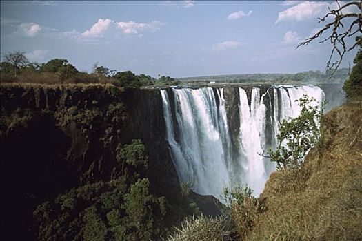 维多利亚瀑布,瀑布,世界,津巴布韦