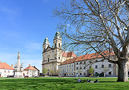 教堂,大广场,捷克,南摩拉维亚