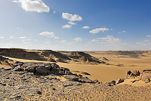 沙漠,风景,靠近,费拉菲拉,绿洲,西部沙漠,埃及,非洲