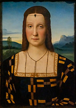 拉斐尔,伊丽莎白贡萨加肖像,portrait,of,elisabetta,gonzaga