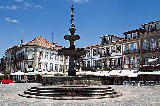 葡萄牙,18世纪,喷泉,大广场,城镇