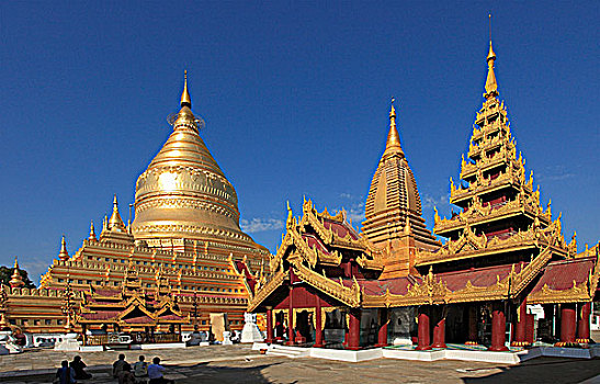 缅甸,蒲甘,瑞喜宫塔