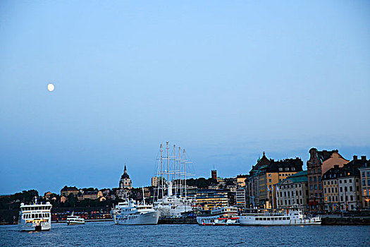 夜晚,斯德哥尔摩,瑞典