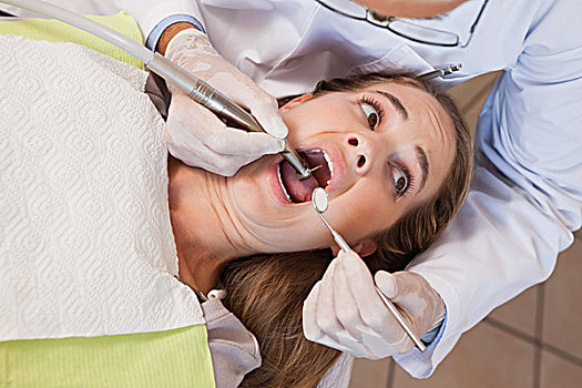 牙医,拉拽,恐惧,牙齿