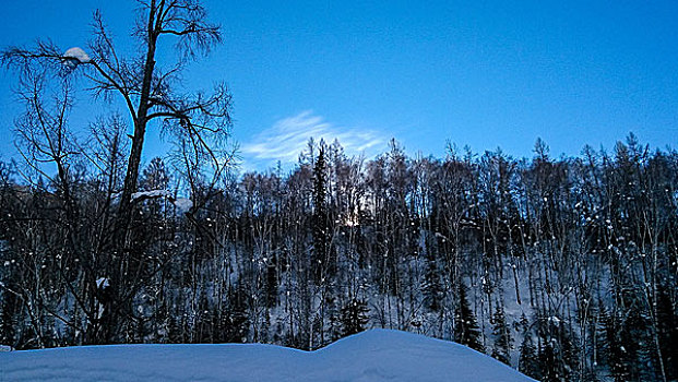 新疆喀纳斯禾木雪景