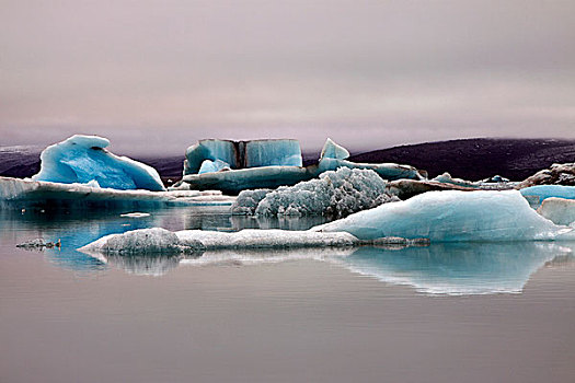 冰,冰山,痕迹,火山灰,冰河,结冰,泻湖,瓦特纳冰川,杰古沙龙湖,冰岛,欧洲