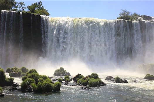 瀑布,巴西,世界遗产,国家公园,南美