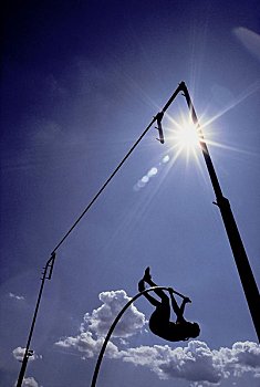 男人,撑杆跳高,渥太华,安大略省,加拿大