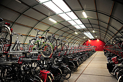 存储,自行车,鹿特丹,火车站,特色,荷兰,欧洲