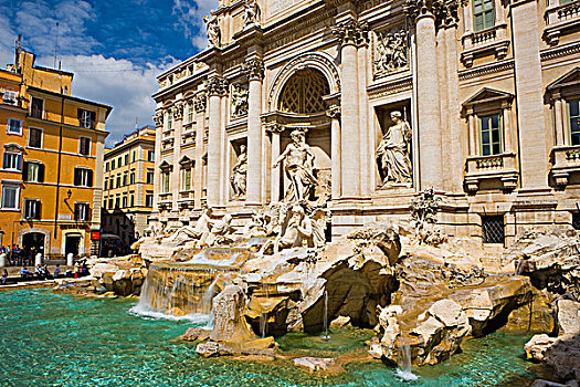 喷泉,罗马,意大利