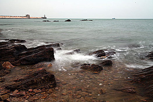 北海,银滩,礁石,沙滩,浴场,游客,海水,海浪,风光,自然,冠头岭