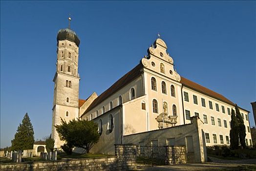 本笃会修道院,巴伐利亚,德国,欧洲
