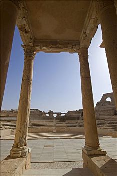 罗马剧场,塞卜拉泰,利比亚