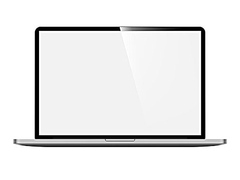 笔记本电脑,隔绝,白色背景,背景