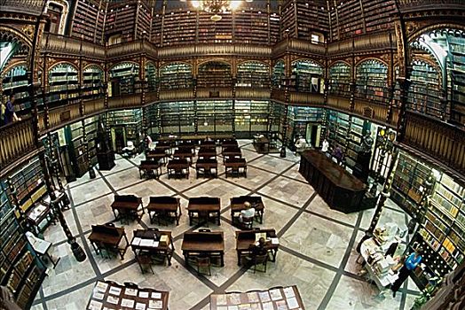 葡萄牙人,图书馆,里约热内卢,巴西