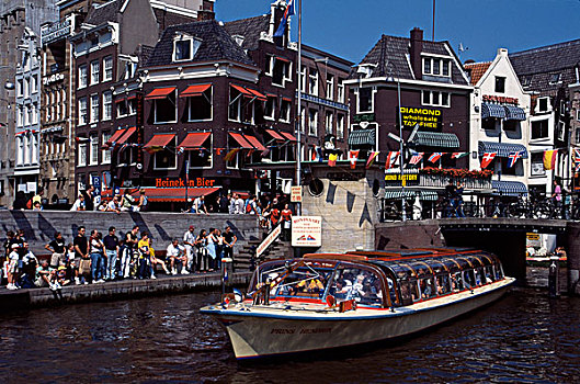 荷兰,阿姆斯特丹,运河,旅游