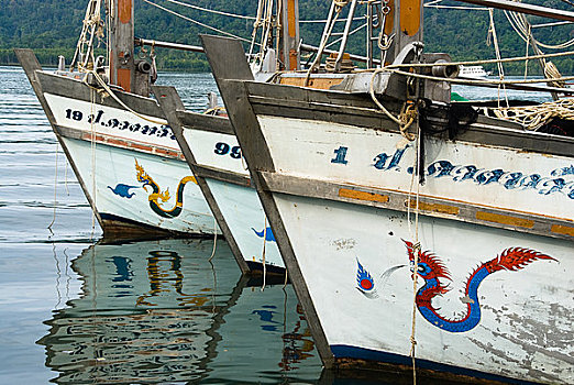 渔船,港口,泰国