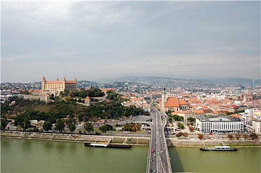 风景,布拉迪斯拉瓦,多瑙河