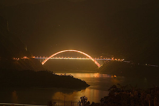 重庆三峡巫峡巫山长江大桥