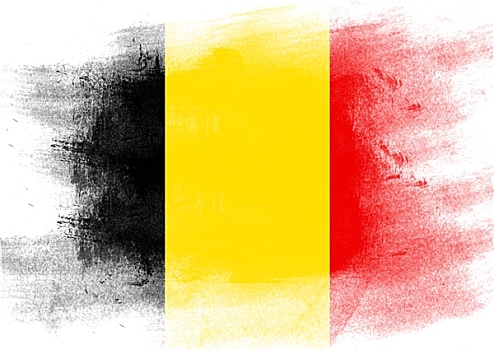 旗帜,比利时,涂绘,画刷