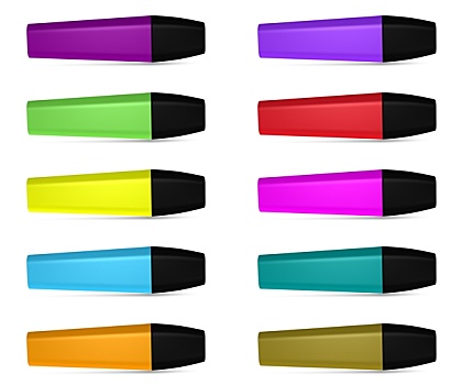 记号笔,不同,彩色