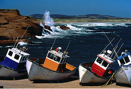渔船,马德琳群岛,魁北克,加拿大
