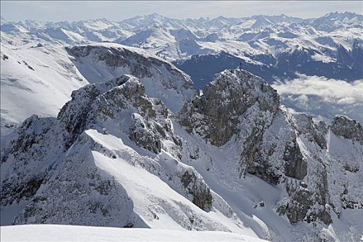 积雪,顶峰,陶安,山脉,奥地利,阿尔卑斯山