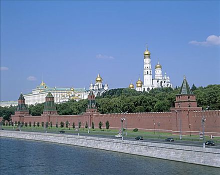克里姆林宫,莫斯科河,莫斯科,俄罗斯