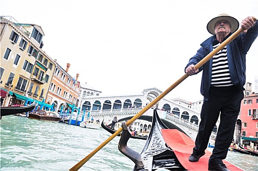 威尼斯,意大利,小船,驾驶员,水道
