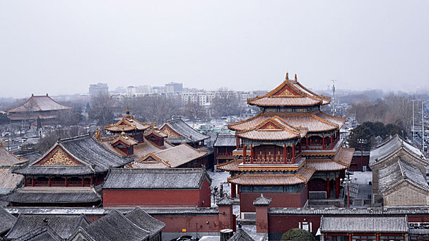 雍和宫雪景