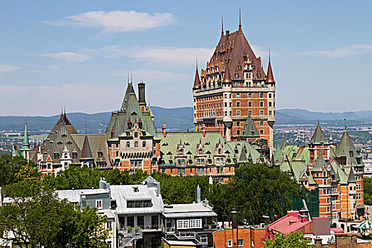 加拿大,魁北克,魁北克城,费尔蒙特,夫隆特纳克城堡,酒店,1893年