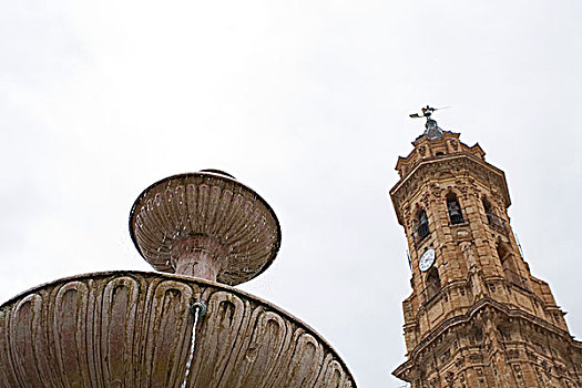 教堂,喷泉,安提奎尔,马拉加,省,安达卢西亚,西班牙
