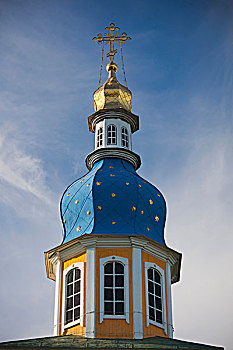 俄罗斯,寺院,教堂,穹顶