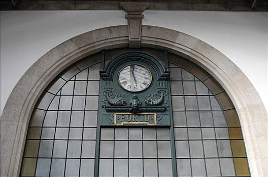 特写,火车站,波尔图,北方,葡萄牙,欧洲