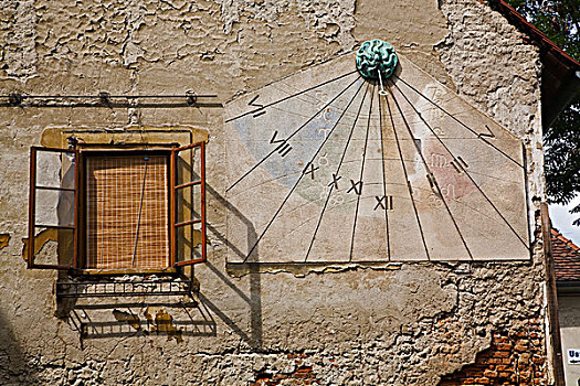 日晷,钟表,萨格勒布,克罗地亚