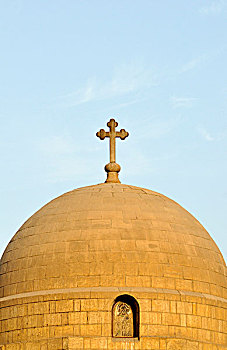 圆顶,教堂,圣徒,老,科普特,开罗,埃及,北非
