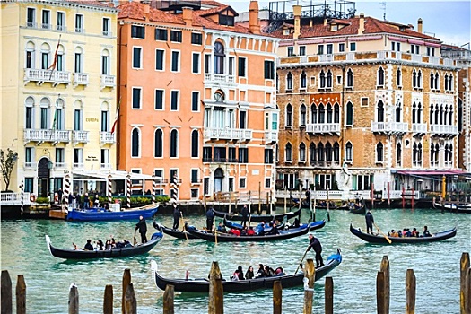 水,运河,威尼斯,意大利