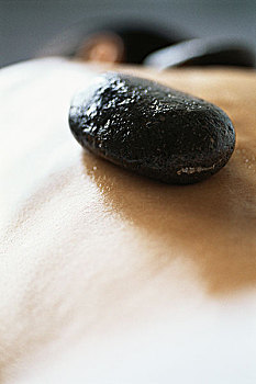 热石疗法,石头,裸背