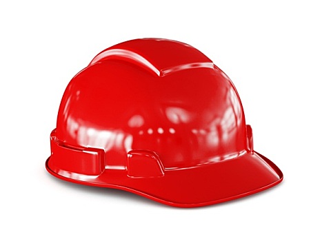 红色,安全帽,建筑工人,隔绝