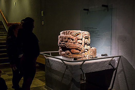 墨西哥-阿兹特克美洲虎石雕