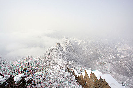 箭扣长城雪景