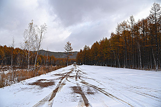 阿尔山雪景