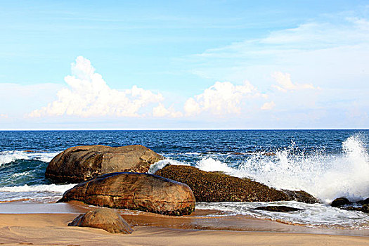 海滩,印度洋,斯里兰卡