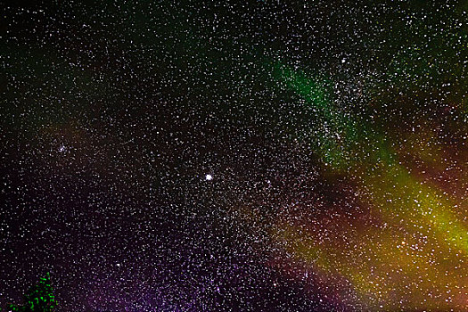 银河,北极光,拉普兰,瑞典