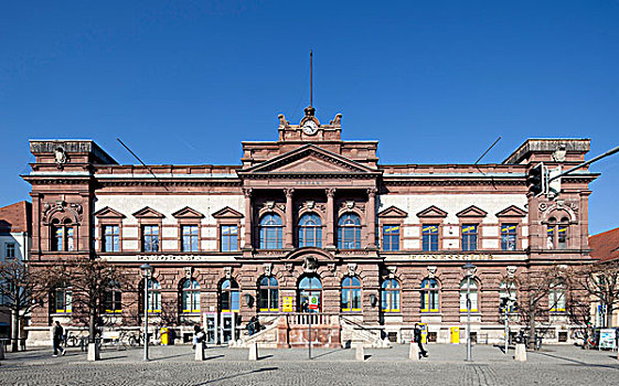 邮局,魏玛,图林根州,德国,欧洲