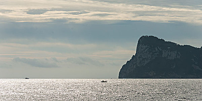 风景,海洋,卡普里岛,坎帕尼亚区,意大利