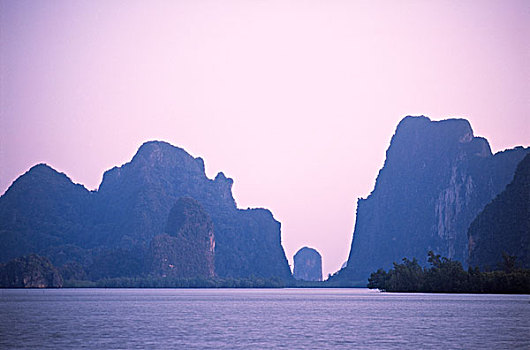 泰国,普吉岛,国家公园,日落