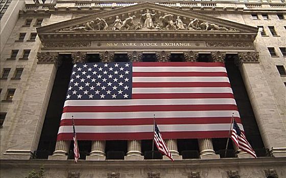 旗帜,美国,纽约股票交易所,纽约